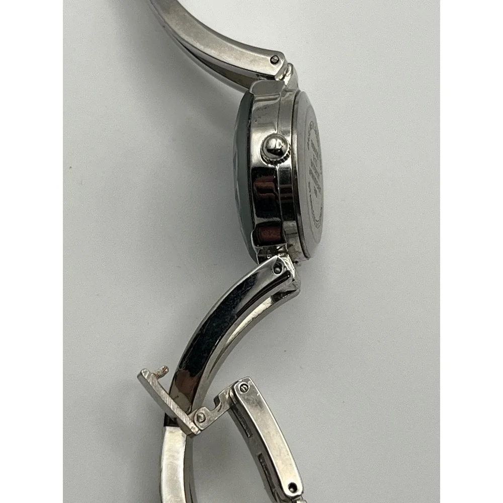FMD Womens Bangle Watch Blue Faceted Bezel Diamond FMDKH310 Japan Movt
